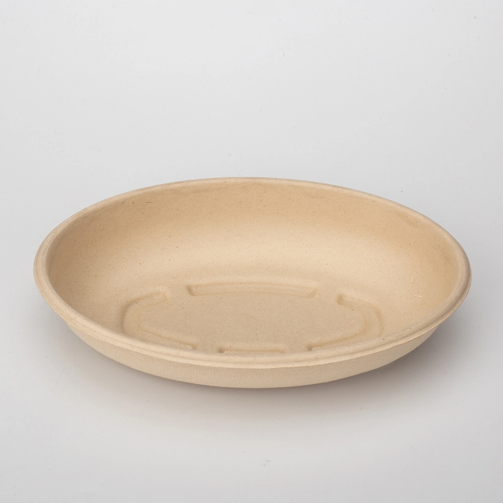 Biodegradable Disposable Compostable Biodegradable Bagasse Sugarcane12oz 1000ml Takeaway Noodle Salad Soup Paper Plate &amp; Bowl with Lid