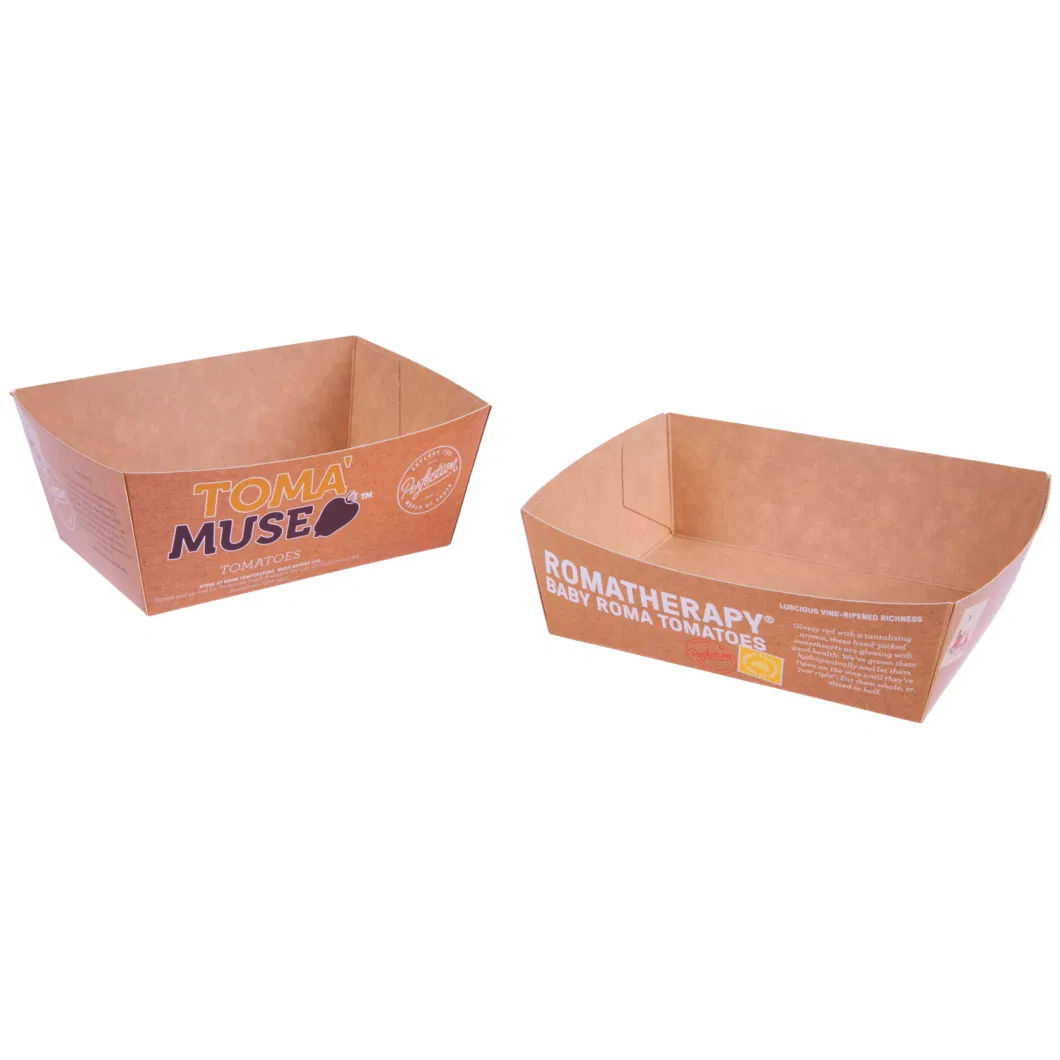 Customized Green Food Grade FSC Cardboard Paper Burger Box Food Container for Fast Food