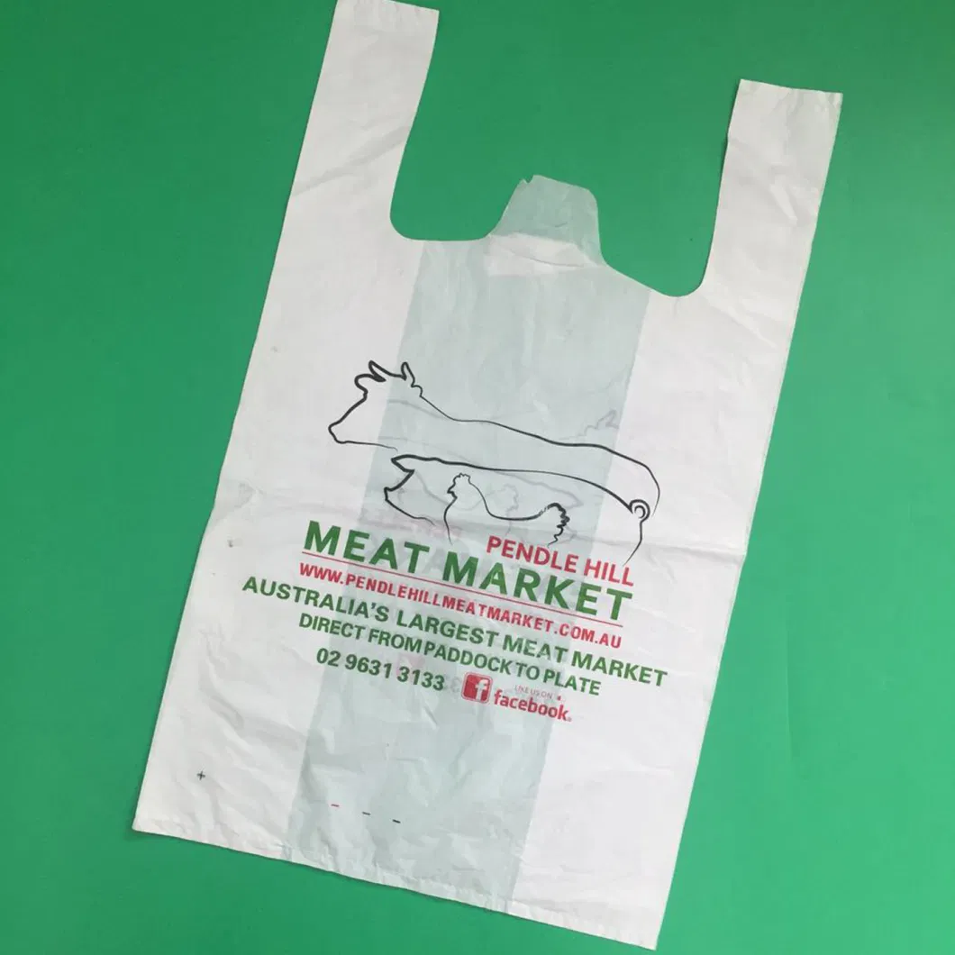 Bio-Based Plastic T-Shirt Shopping Bags