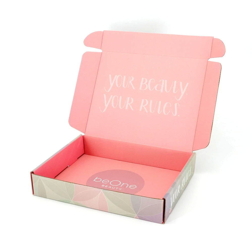 Custom Made Fashion Pink 6 Bottles Pink Clothes Packaging Paper Box with Customized Size