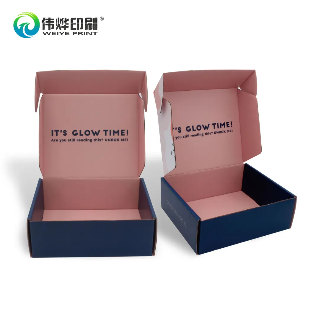 Custom Logo Fashion Promotional Retail Paper Printing Packaging Gift Box Printing Corrugated Kraft Cardboard Mailer Shipping Box