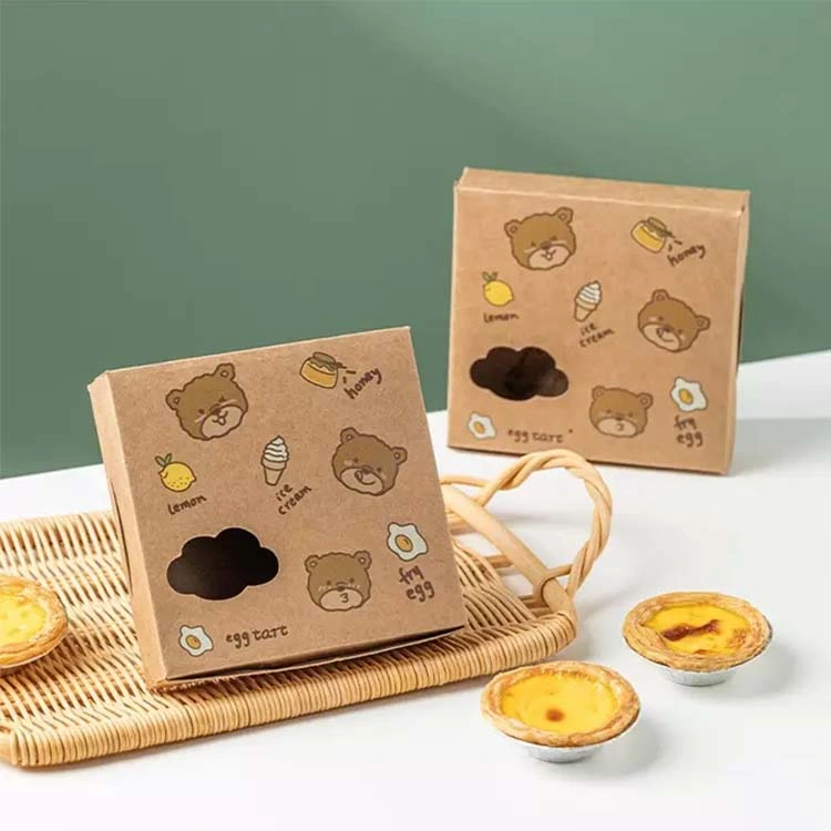 Customized Baked Candy Biscuit Box Kraft Paper Box