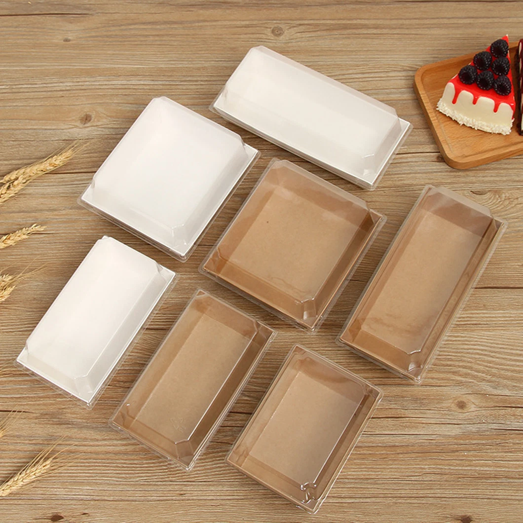 Kraft Paper Salad Sushi Snacks Disposable Food Packaging Box