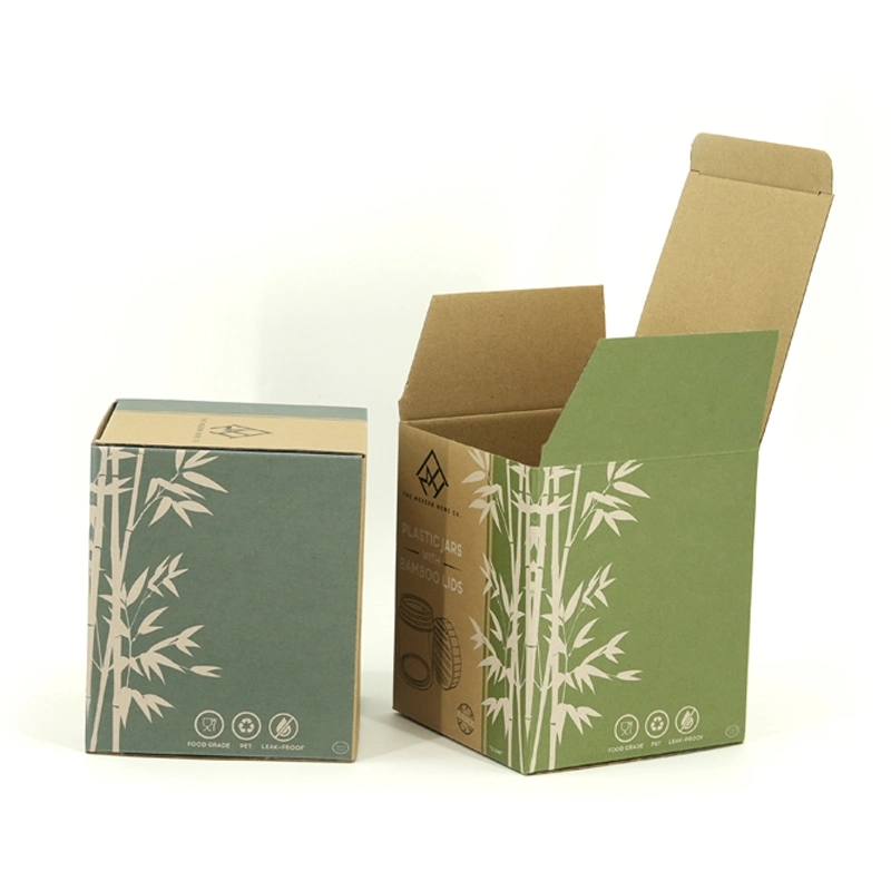 FSC Certificates E Flute Custom Logo Printing Corrugated Gift Mailers Shipping Paper Packaging Boxes for Jars