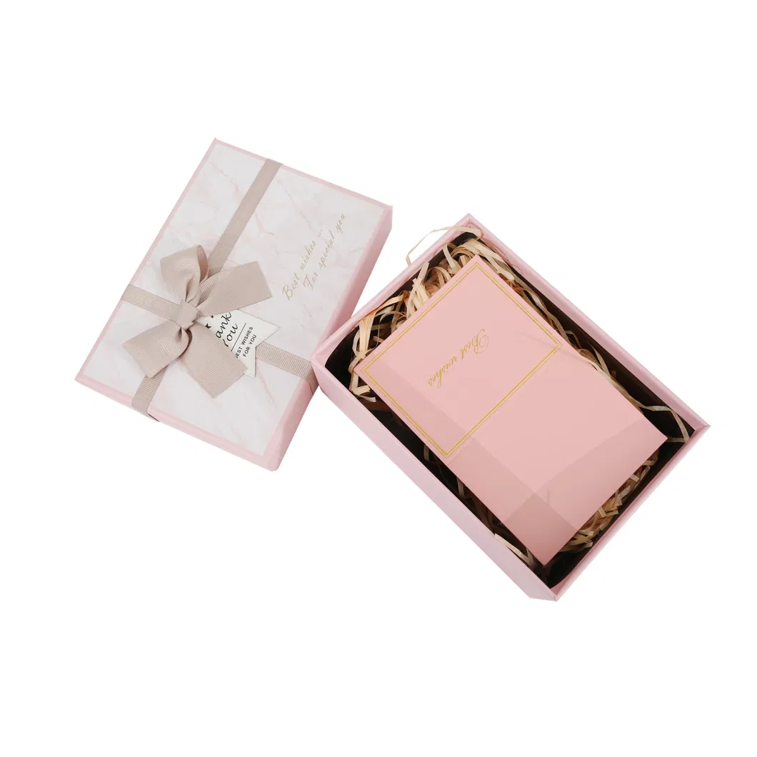 Glitter Pink Paper Custom Paper Gift Packaging Box for Cosmetic