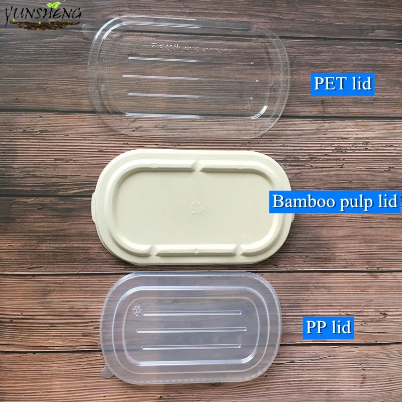 Clean Color Disposable Durable Rectangle Kraft Paper Box with Lids