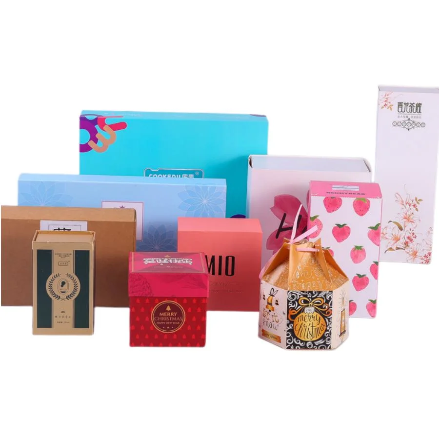 Colorful Customized Printed Packaging Box with Paper Card Inner for Cosmetic Bottles