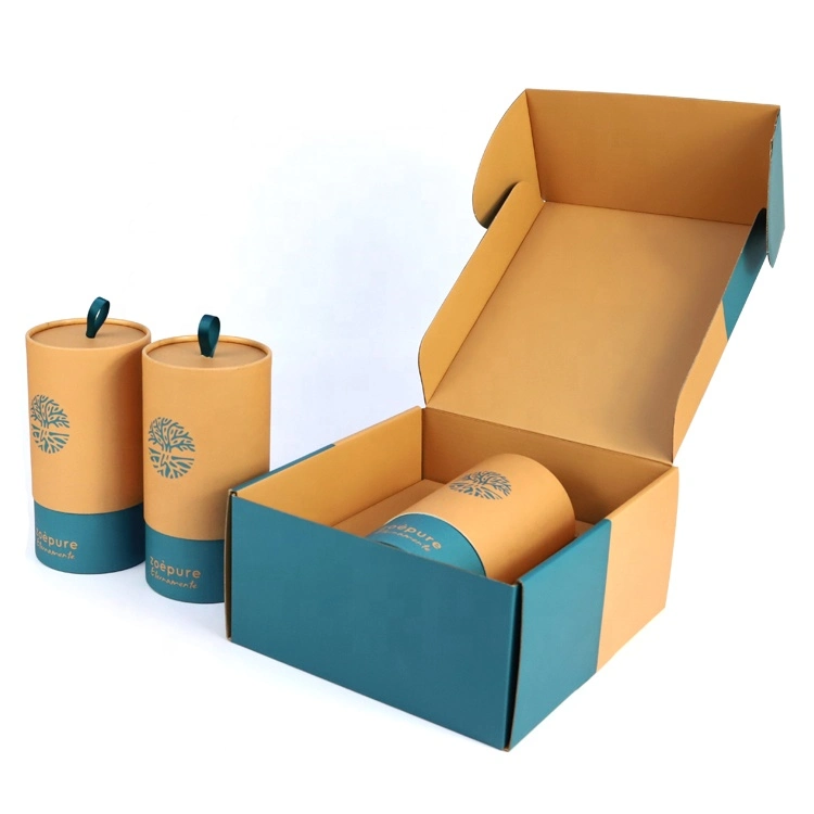 Firstsail New Arrival Eco Recycled Corrugated Kraft Paper Packaging Gift Box for Cosmetic Soap Shoes T Shirt Mailing Vacuum Cup Sunglasses Candle Shipping