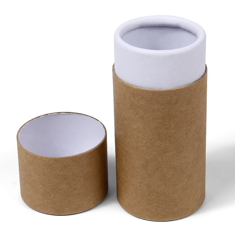 Strong Round Cardboard Kraft Paper Tube Box with Lid