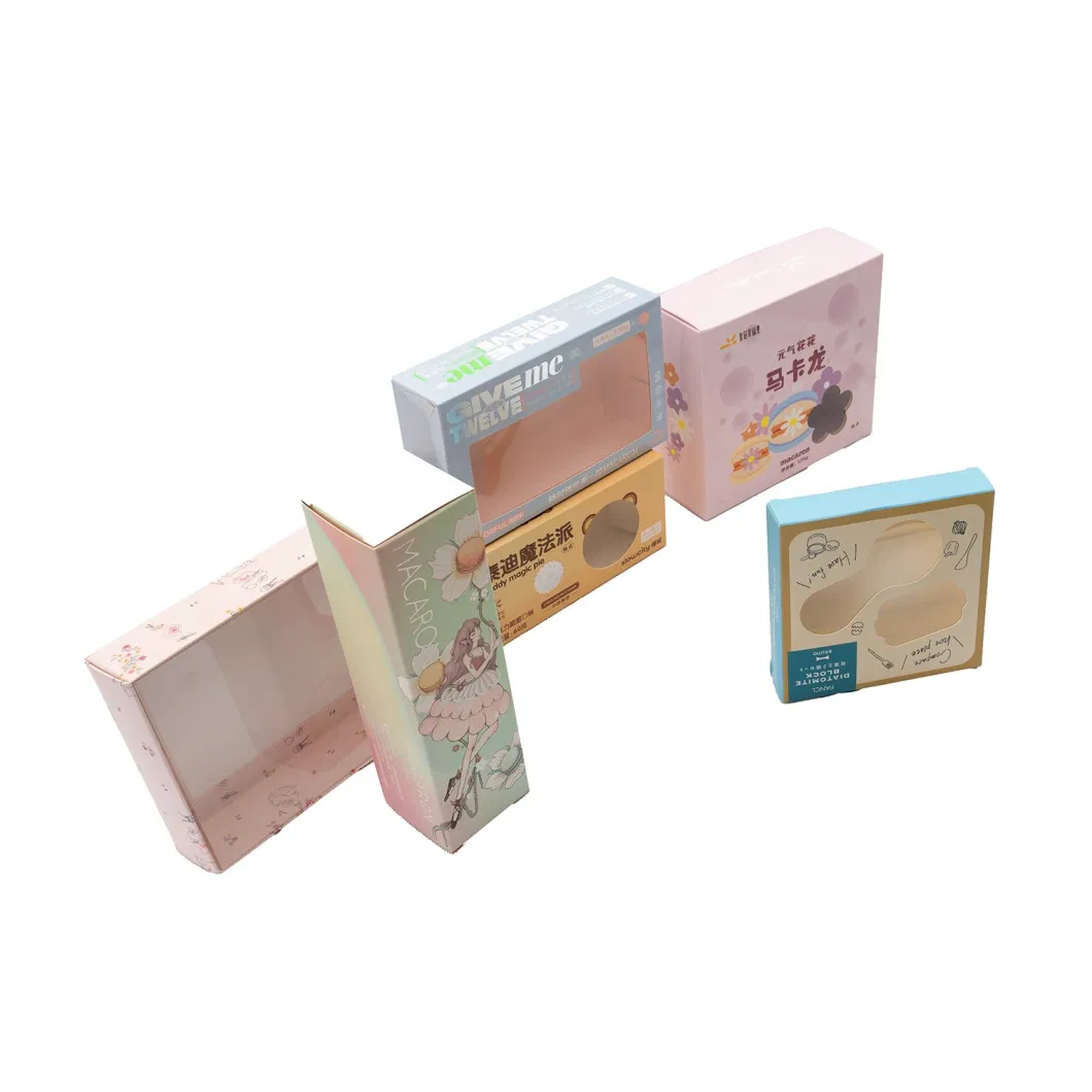 Clear Lid Craft Custom Size Transparent Window Gift Fashion Accessories Packaging Kraft Paper Box