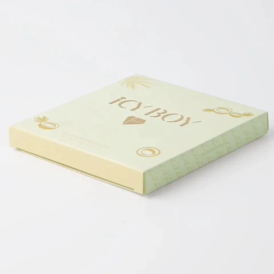 Custom Logo Print Mini Beige Eye Shadow Paper Packaging Box