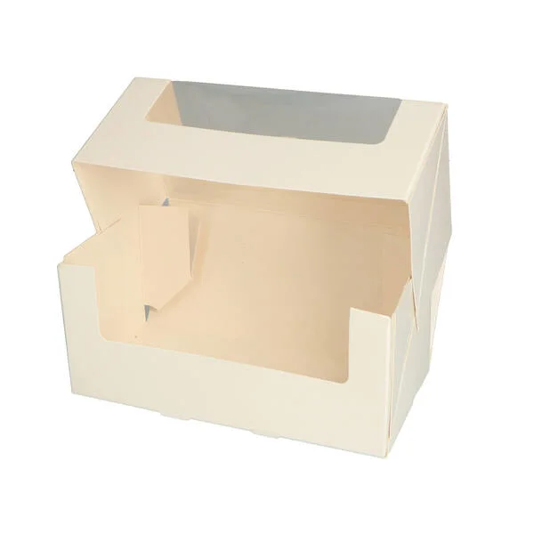 Brown Kraft Paper Food Grade Cake Box Pastry Box with Clear Window