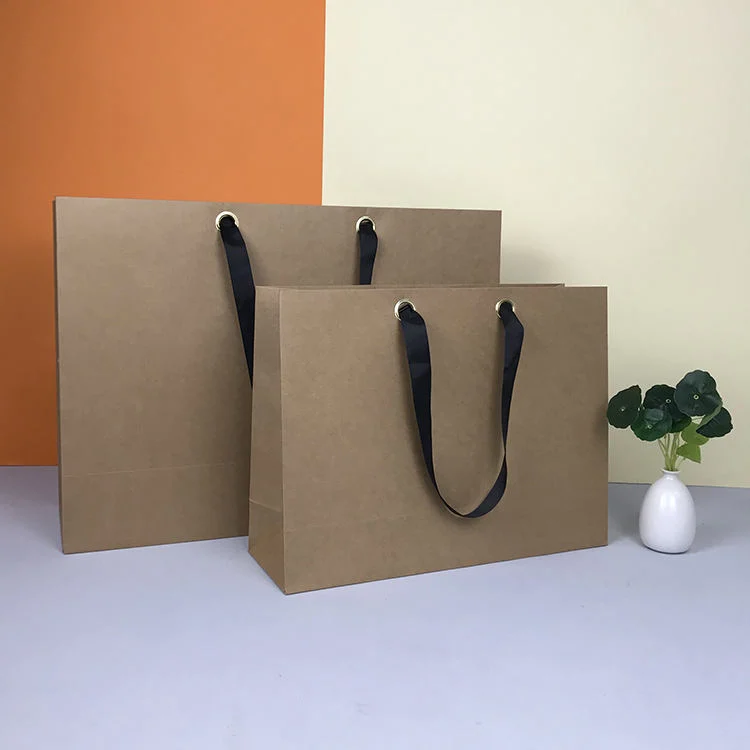 Extra Large Foldable Recycled Paper Carrier Shopping Bags with Handle