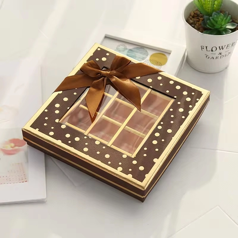 Luxury Food Packaging Chocolate Box with Paper Divider