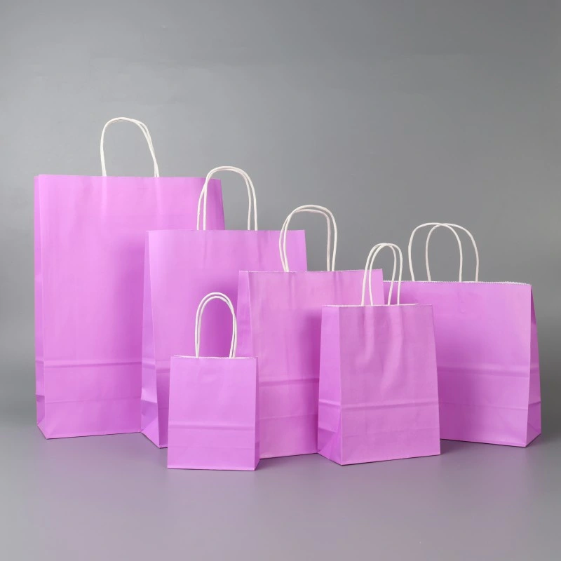 Wholesale Cheap Colourful Printing White Luxury Personalized Handbags Garment Cardboard Cosmetic Food Square Shopping Bag Dress Shopping Kraft Gifts Paper Bag