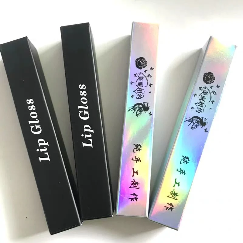 Custom Empty Lip Gloss Paper Packing Carton Small Package Box Mini Packaging Box for Liquid Lipstick