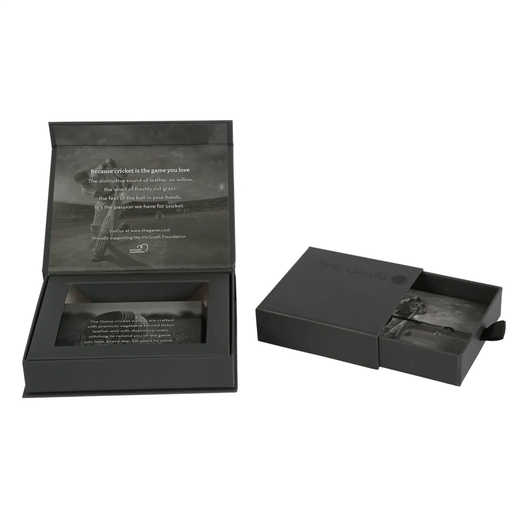 Manufacturer Produces Rectangular Black Drawer Boxes, in Stock Gift Packaging Boxes, Optical Glasses Paper Boxes