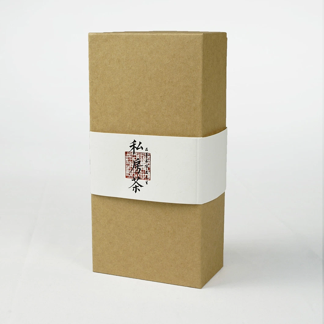 Custom Logo Recycled Brown Kraft Paper Waste Bag Tea Coffee Cosmetic Clothes Product Gift Packing Packaging Carton Box