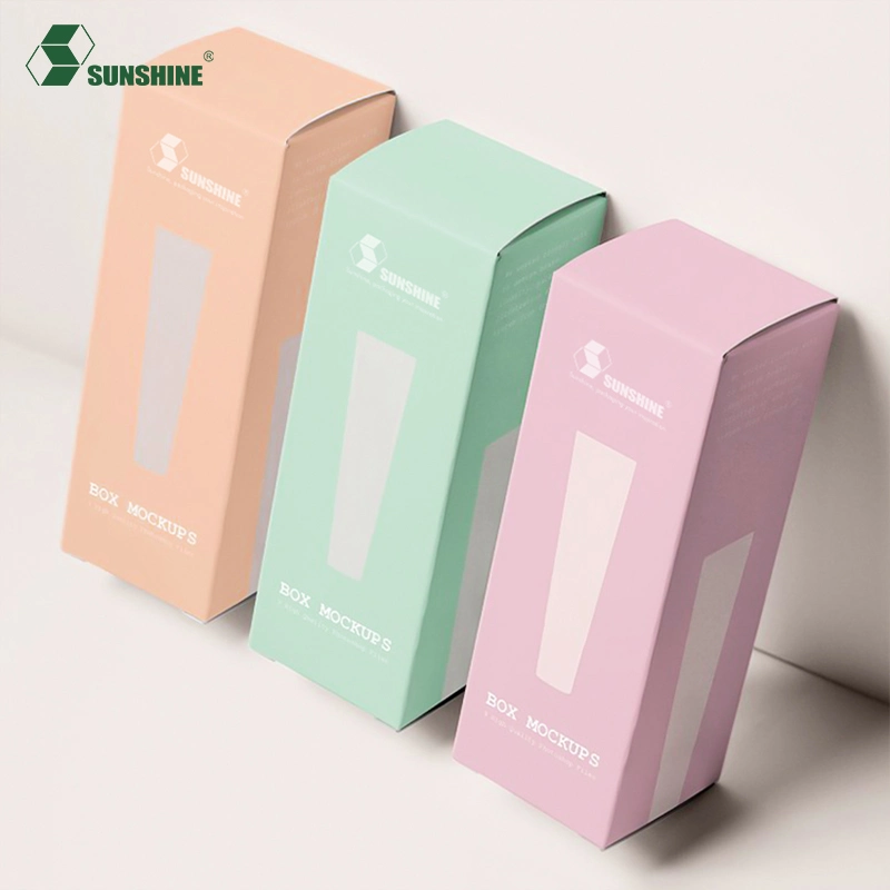 Wholesale Custom Glass Essential Oil Dropper Bottle Chipboard Carton Cosmetic Eye Cream Lipstick Packaging Paper Box