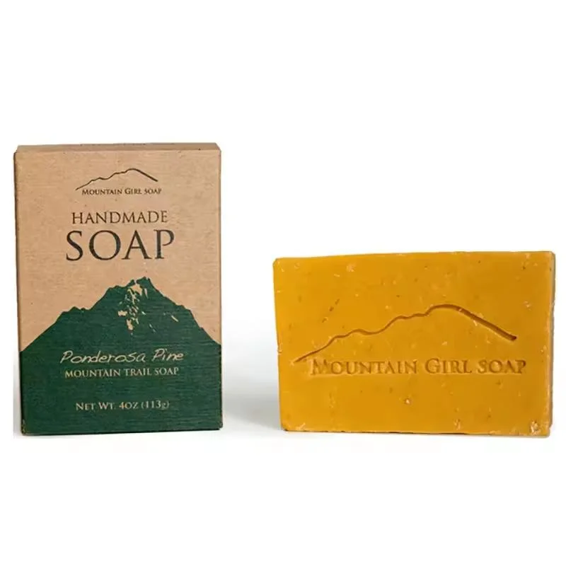 2021 Eco Friendly Biodegradable Custom Logo Design Printed Kraft Paper Soap Bar Packaging Box