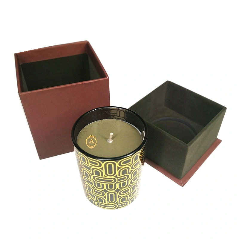 Black Specialty Paper Square Top and Bottom Cover Packaging Box Perfume Gift Box Cardboard Box