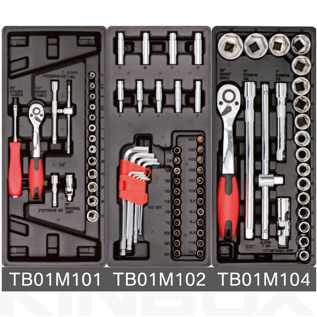 Kinbox 6 Drawers Ultimate Tool Trolley Cabinet Storage Box with 138 PCS Tools