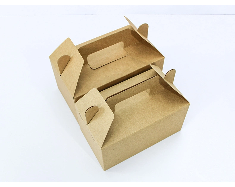 Custom China Manufacturers Eco Friendly Recyclable Printing Logo Fried Chicken Takeaway Takeout Deliver Kraft Paper Packaging Box