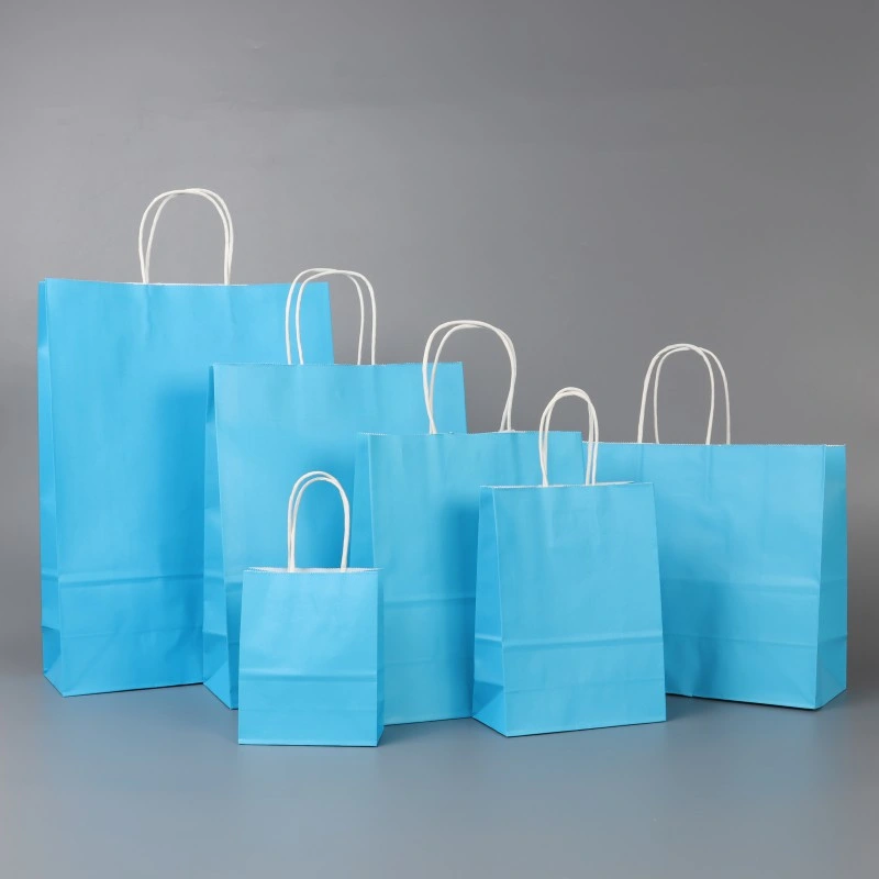 Wholesale Cheap Colourful Printing White Luxury Personalized Handbags Garment Cardboard Cosmetic Food Square Shopping Bag Dress Shopping Kraft Gifts Paper Bag