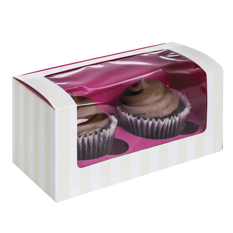 Custom Printing Cardboard Paper Foldable Packaging Candy Cake Cupcake Doughnut Boxes