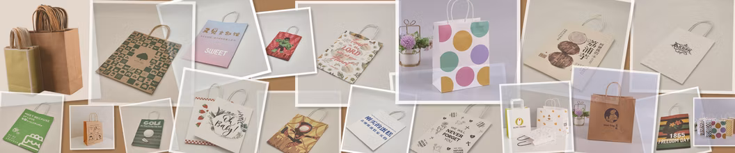Colorful Kraft Paper Bags Brown/Red/Black/White Common Hot Sale Shopping Bags for Promotion