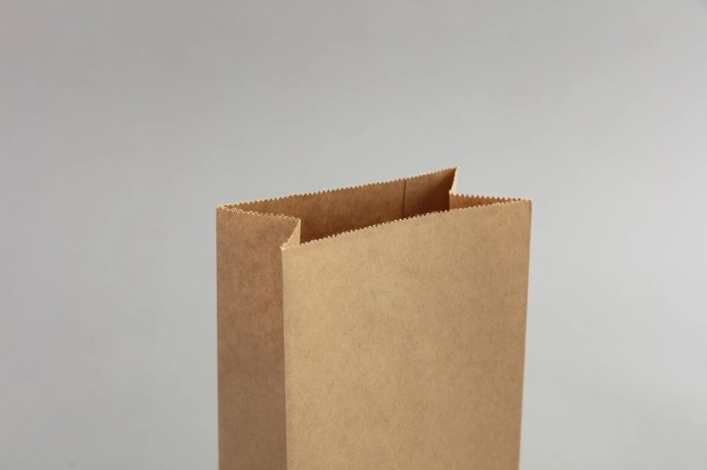 Natural Brown Block Bottom Bread Pastry Paper Gift Bags