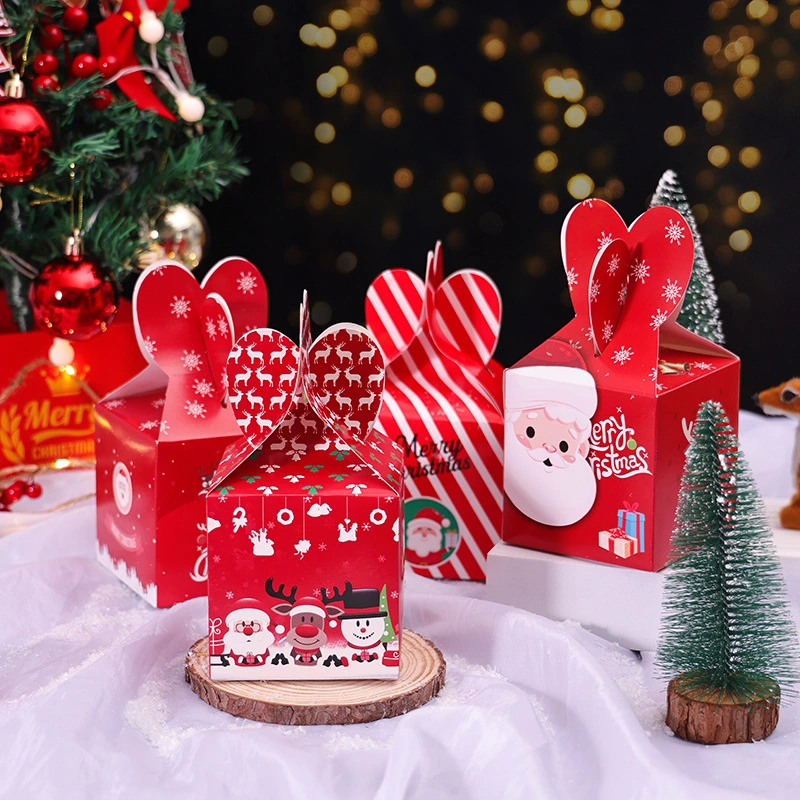 Santa Christmas Box Decorative Stacking Boxes with Lids Stackable Gift Boxes