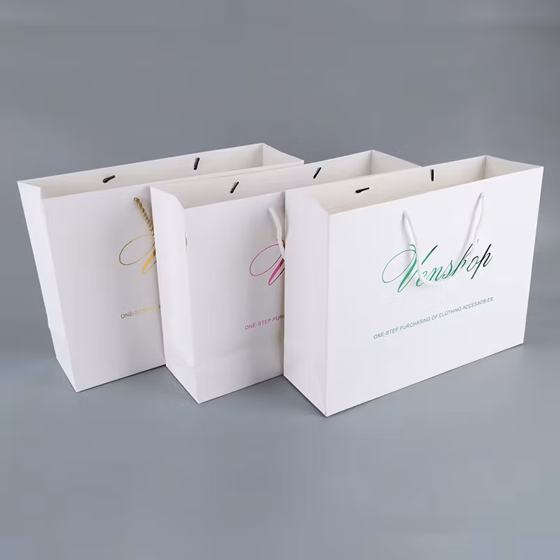 Best Selling Recyclable Biodegradable Europe Shopping Clothing Bag Packaging Luxury Gift Paper Bags Logo Large Gift Bag