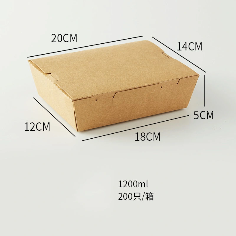 Disposable Card Board Packaging Customized Logo Burger Box Kraft Paper Takeaway Car and Fries Box Wholesale Food Box