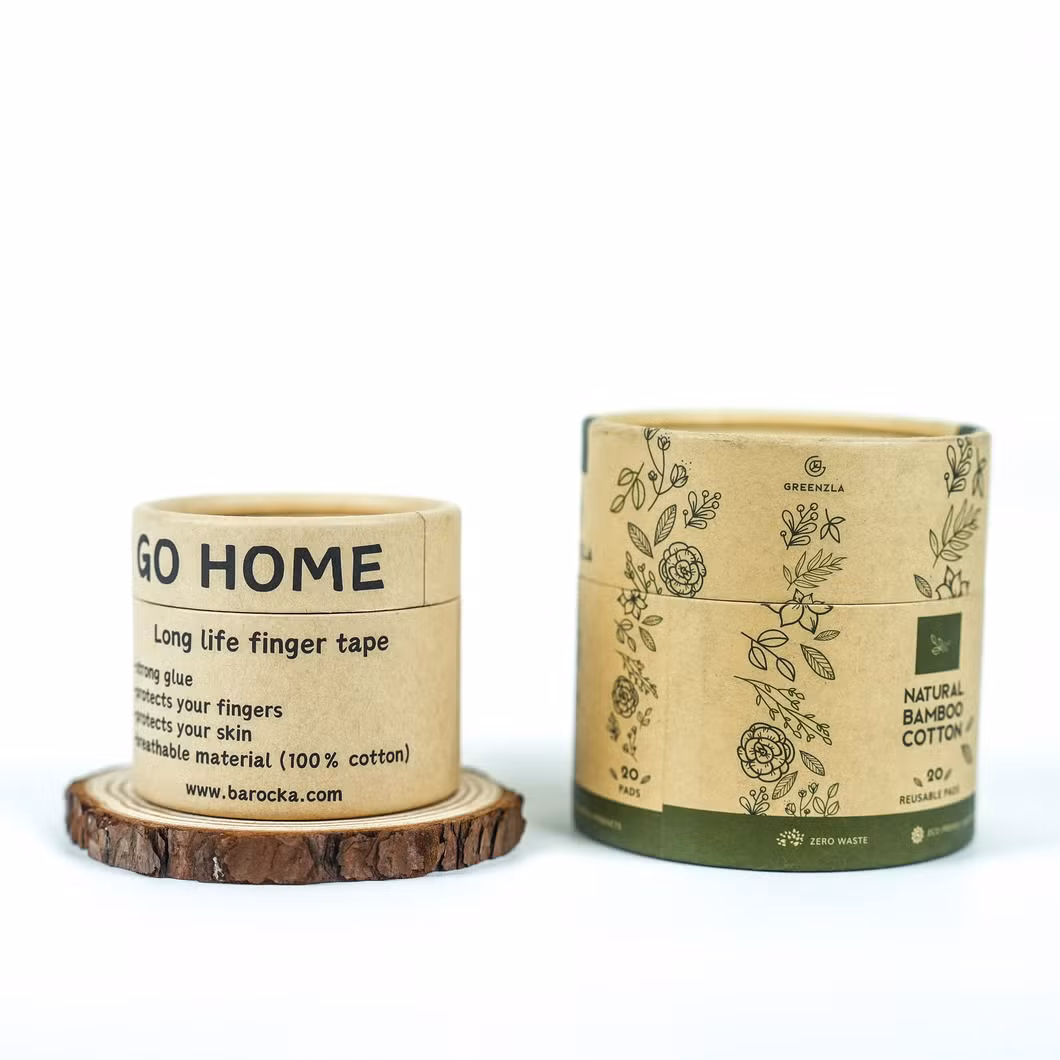 Craft Paper Packaging Box Coffee Tea Packaging Cylinder Box Tube Food Round Cylinder Cardboard