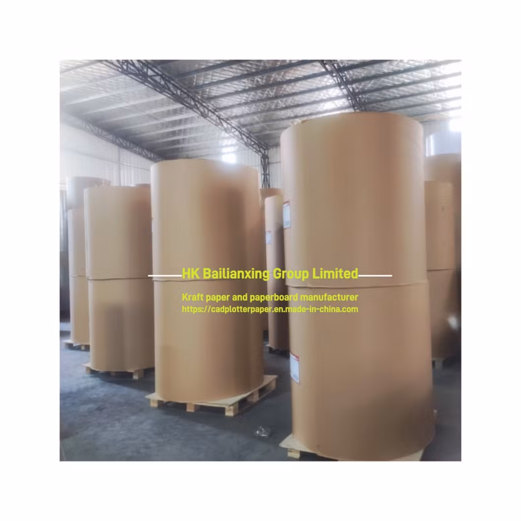 80g High Bursting Strength Recycled Brown Kraft Testliner Paper for Corrugated Box