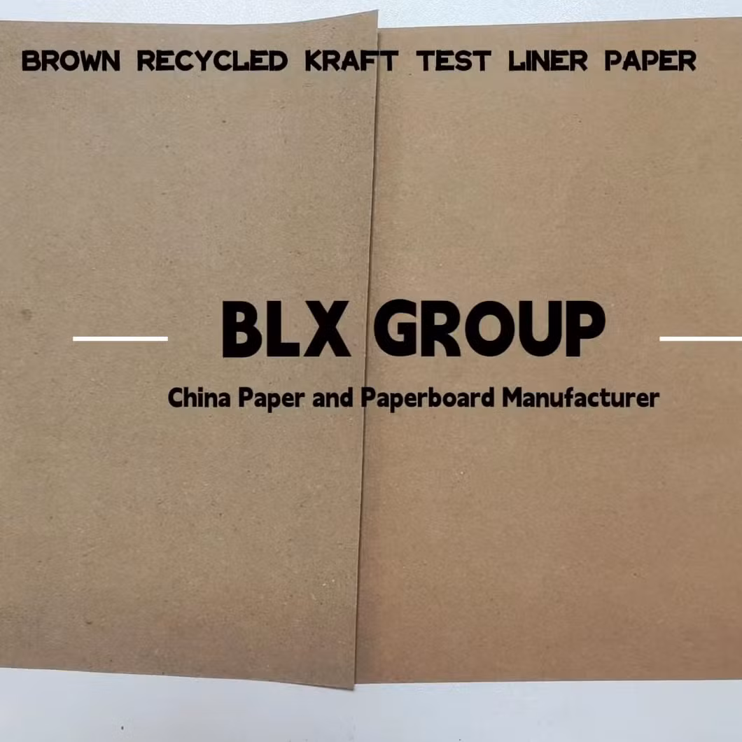 80g High Bursting Strength Recycled Brown Kraft Testliner Paper for Corrugated Box