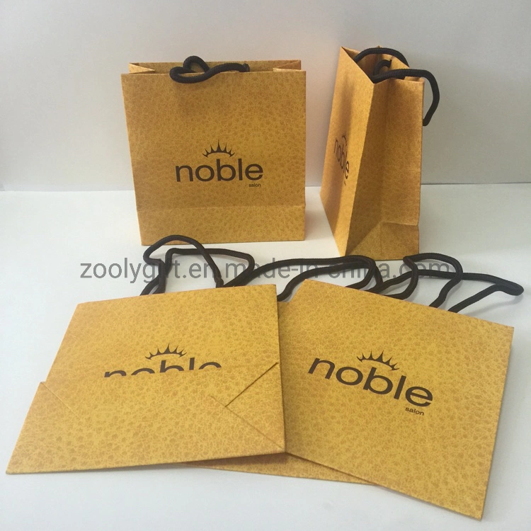 Small Natural Brown Kraft Paper Bag with Die Cut Handle