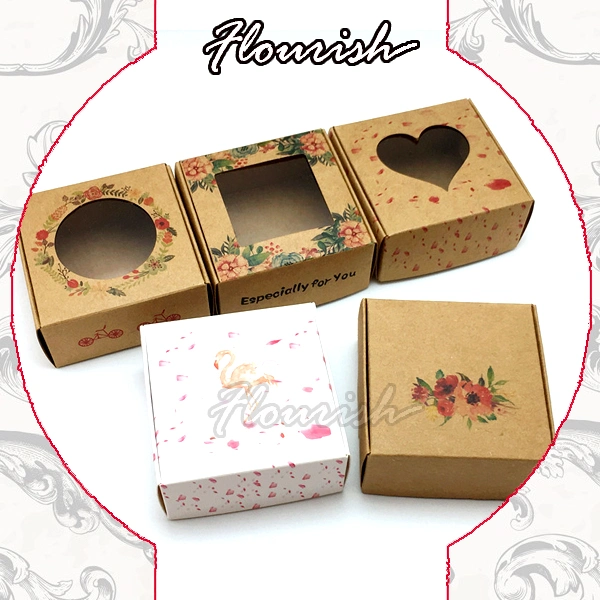 Easy Packing Custom Painting Kraft Paper Gift Packaging Box, China Wholesale Custom Logo Printing Paper Box