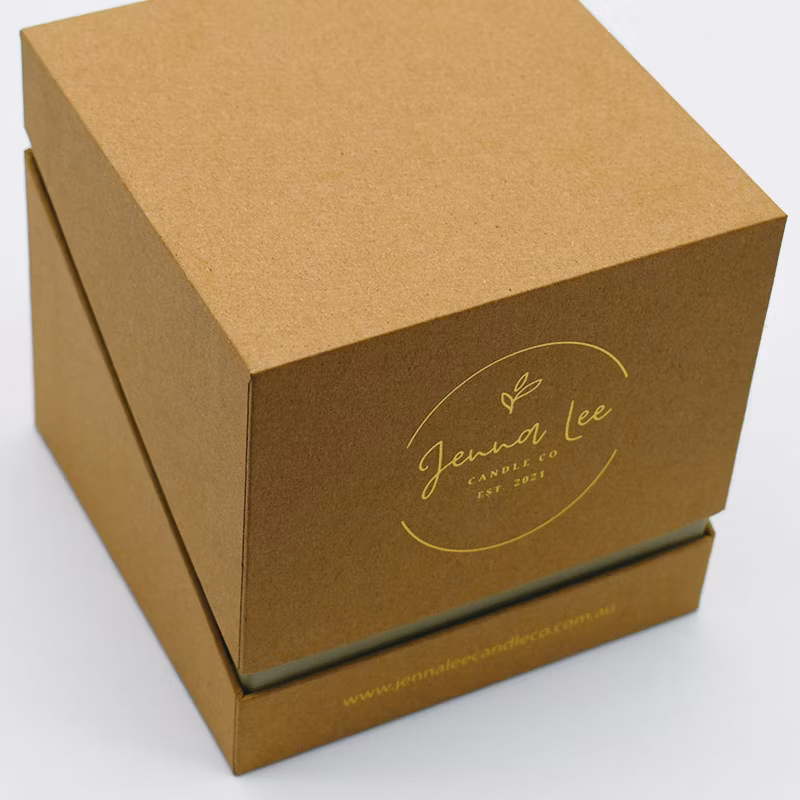 Candle Box Paper Packaging Jewelry Perfume Packing Rigid Cardboard with Black EVA