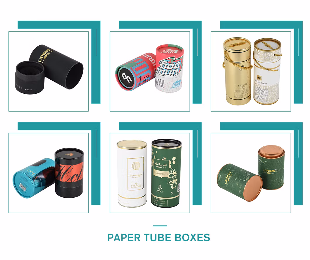 Wholesale Cardboard Paper Tube Tea Custom Luxury Gift Cosmetic Candle Jewelry Perfume Box
