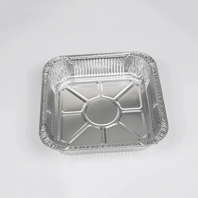 Small Aluminum Containers with Plastic Lids or Cardboard