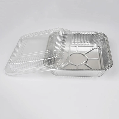 Small Aluminum Containers with Plastic Lids or Cardboard