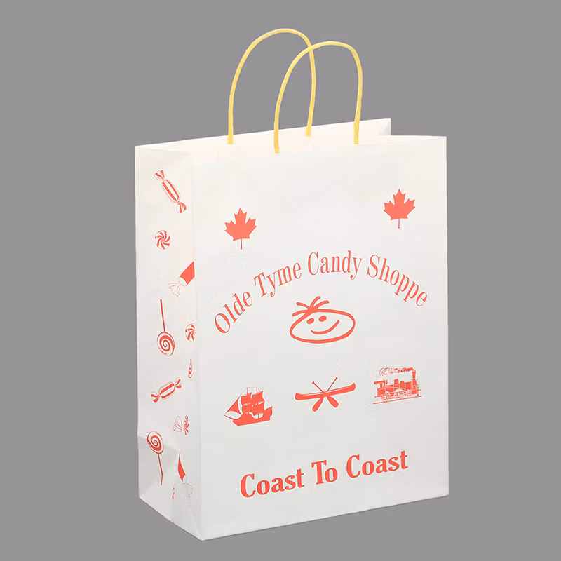Manufacturer China Wholesale Handles Takeaway Biodegradable Multi-Color Shopping Kraft Paper Bags for Sale