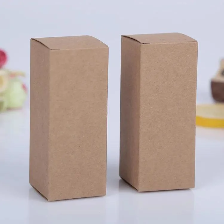 Recycle Eco-Friendly Black White Kraft Paper Packaging Box for Bottle Storage