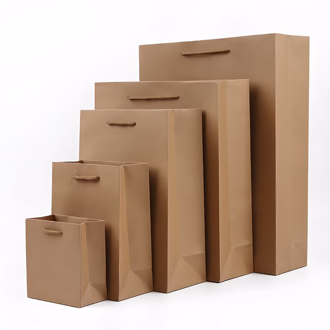Wholesale Paper Wedding Favor Handbag Custom Shopping Paper Bags White Wedding Christmas Valentines Day Clothes Paper Gift Bag