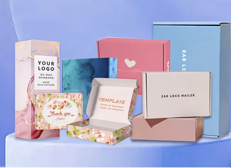 Free Design Custom Printing Your Logo Small Size Mini Cosmetic Package Packaging Paper Boxes