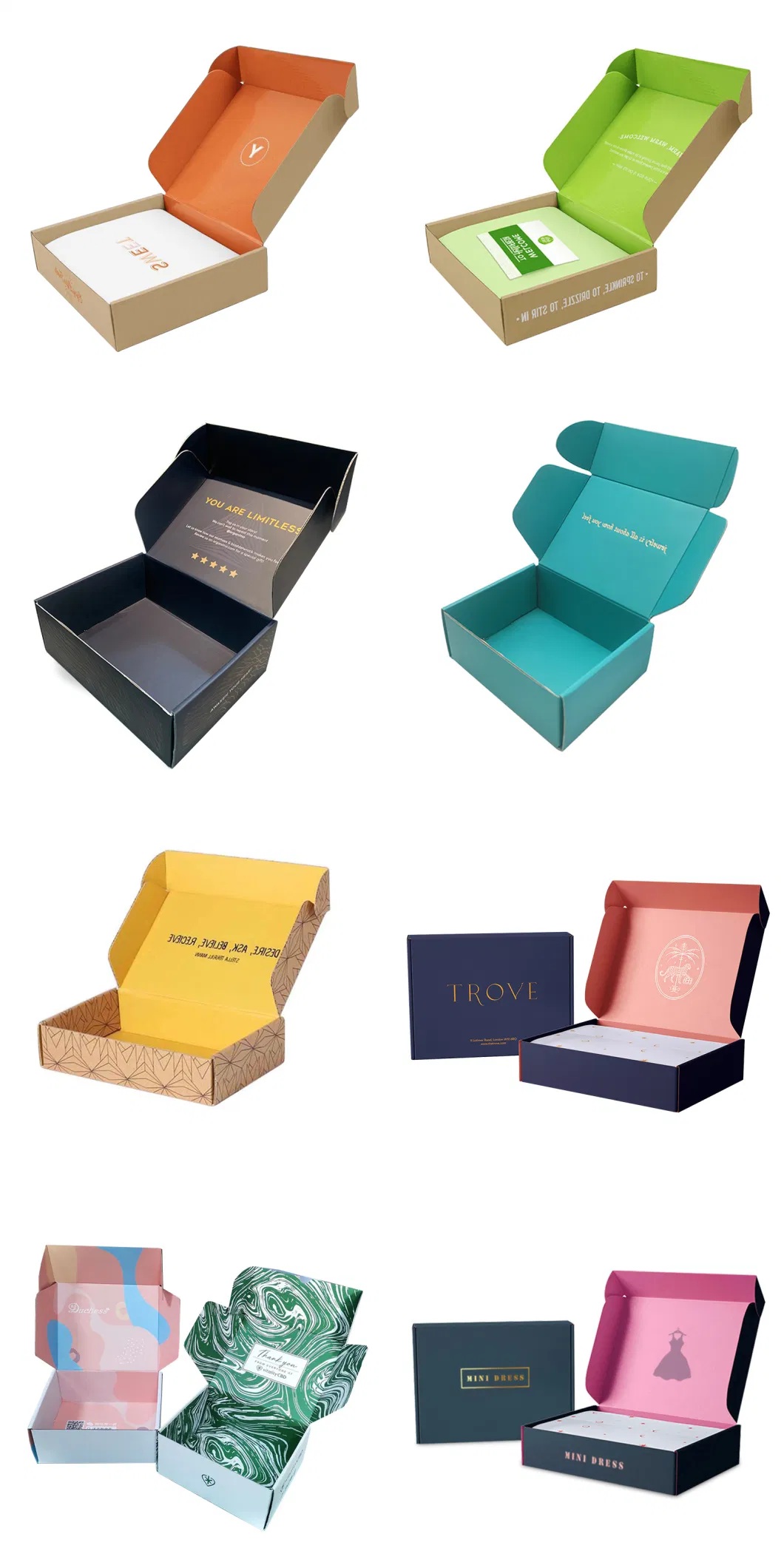 Custom Logo Gift Boxes Packaging Hot Selling Corrugated Cardboard Carton Cosmetic Plastic Bottle Shipping Storage Foldable Paper Bags-Cases-Box