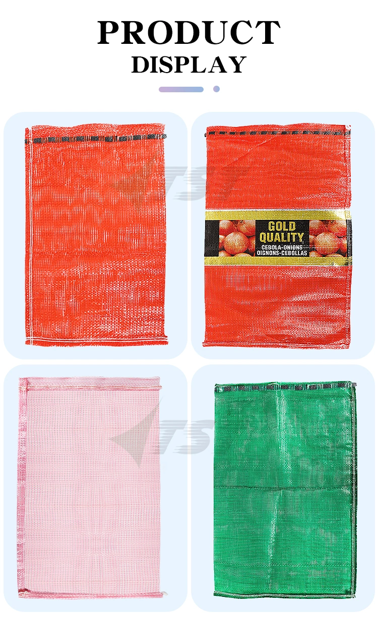 Wholesale Mesh Onion Bags for Packaging Corns Potatoes Green Peppers