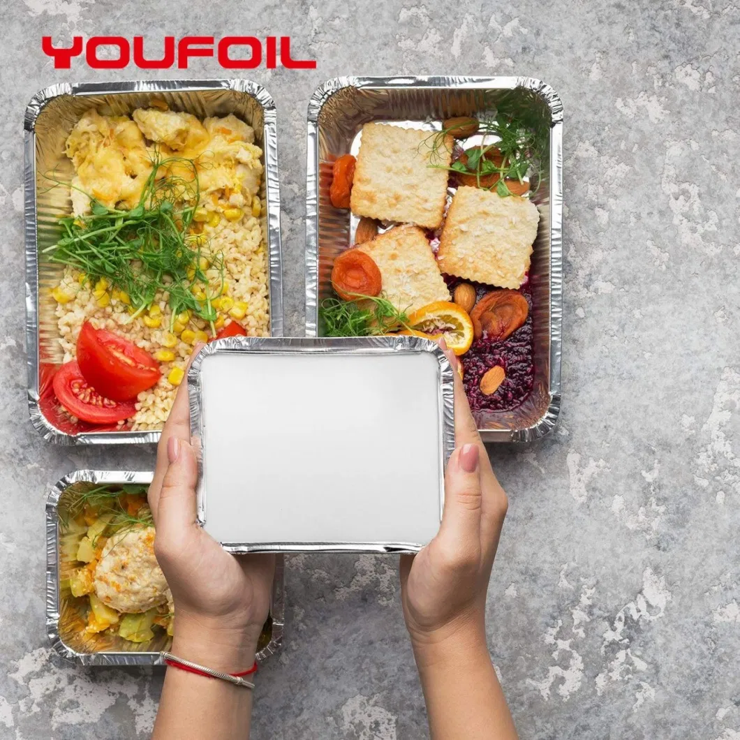 Airline Catering Aluminium Foil Container for Food Disposable Packaging